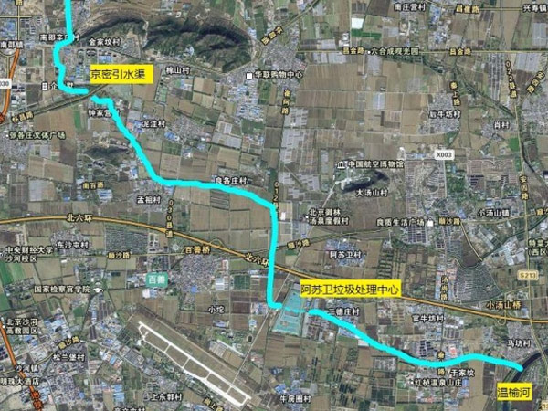 孟祖河治理工程河道示意图