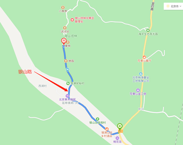 昌平区银山路图示